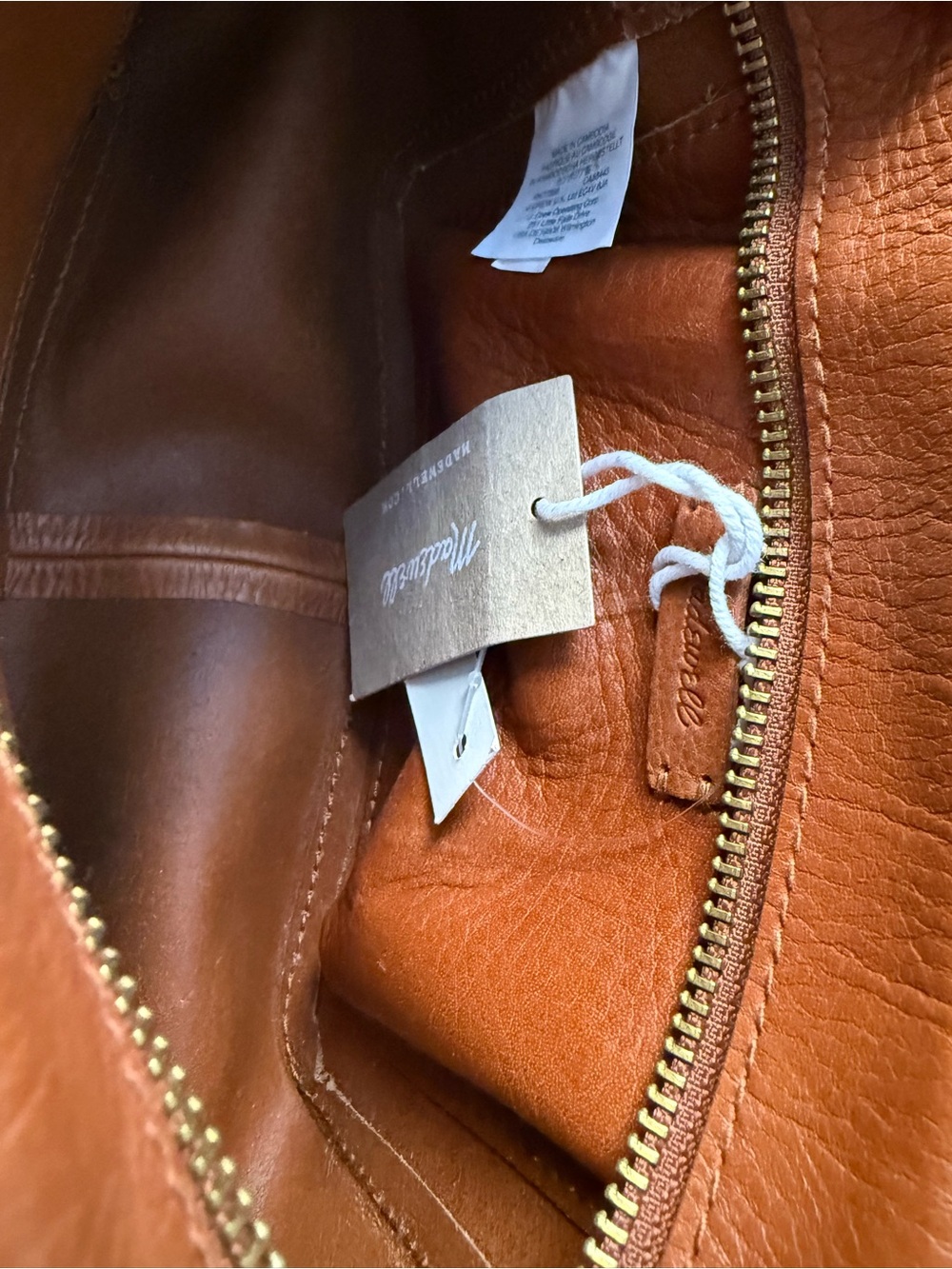 NWT Madewell The Transport Camera Bag English Saddle Leather - Picture 9 of 12